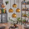 Koyoto Suspension, Boule lumineuse Or, Clair, 4 lumières