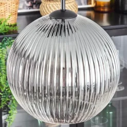 Koyoto Suspension, Boule lumineuse, Suspension Clair, Fumé, 4 lumières