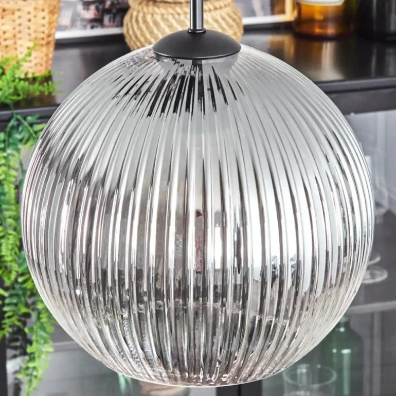 Koyoto Suspension, Boule lumineuse, Suspension Clair, Fumé, 4 lumières