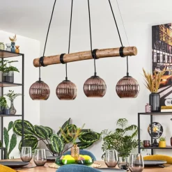 Koyoto Suspension, Boule lumineuse, Suspension Écru, Noir, 4 lumières