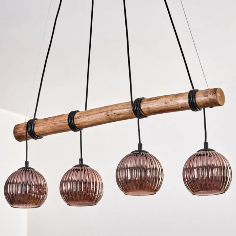 Koyoto Suspension, Boule lumineuse, Suspension Écru, Noir, 4 lumières