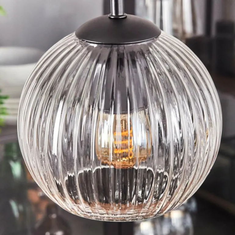 Koyoto Suspension, Boule lumineuse, Suspension 35 cm Clair, 4 lumières