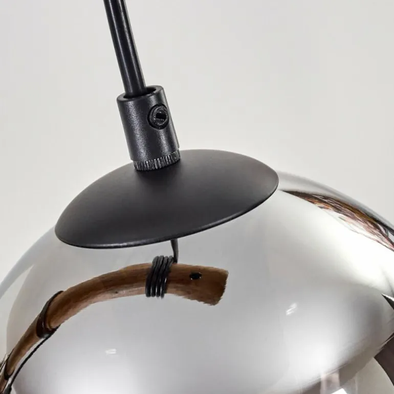 Koyoto Suspension, Boule lumineuse, Suspension Écru, Noir, 4 lumières