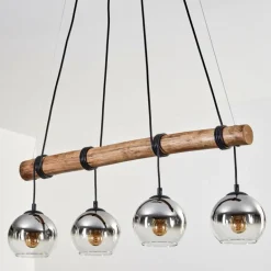 Koyoto Suspension, Boule lumineuse, Suspension Écru, Noir, 4 lumières