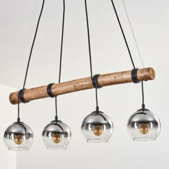 Koyoto Suspension, Boule lumineuse, Suspension Écru, Noir, 4 lumières