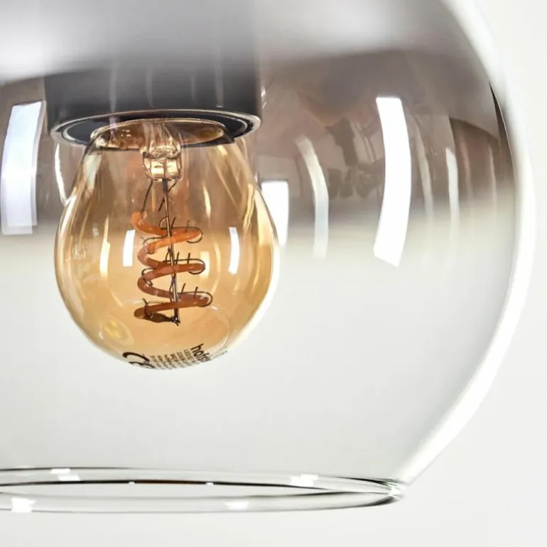 Koyoto Suspension, Boule lumineuse, Suspension Écru, Noir, 5 lumières