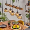 Koyoto Suspension, Boule lumineuse, Suspension Écru, Noir, 5 lumières