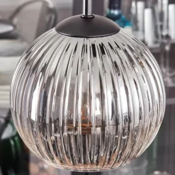 Koyoto Suspension, Boule lumineuse, Suspension Clair, Fumé, 4 lumières