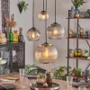Koyoto Suspension, Boule lumineuse, Suspension Ambre, Clair, Fumé, 4 lumières