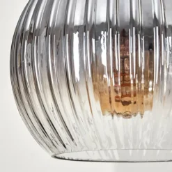 Koyoto Suspension, Boule lumineuse, Suspension Écru, Noir, 5 lumières