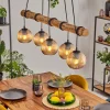 Koyoto Suspension, Boule lumineuse, Suspension Écru, Noir, 5 lumières