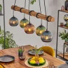 Koyoto Suspension, Boule lumineuse, Suspension Écru, Noir, 5 lumières