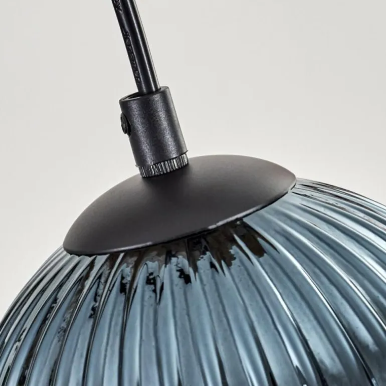 Koyoto Suspension, Boule lumineuse, Suspension Écru, Noir, 5 lumières