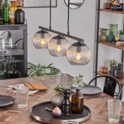 Koyoto Suspension, Boule lumineuse, Suspension Clair, 3 lumières