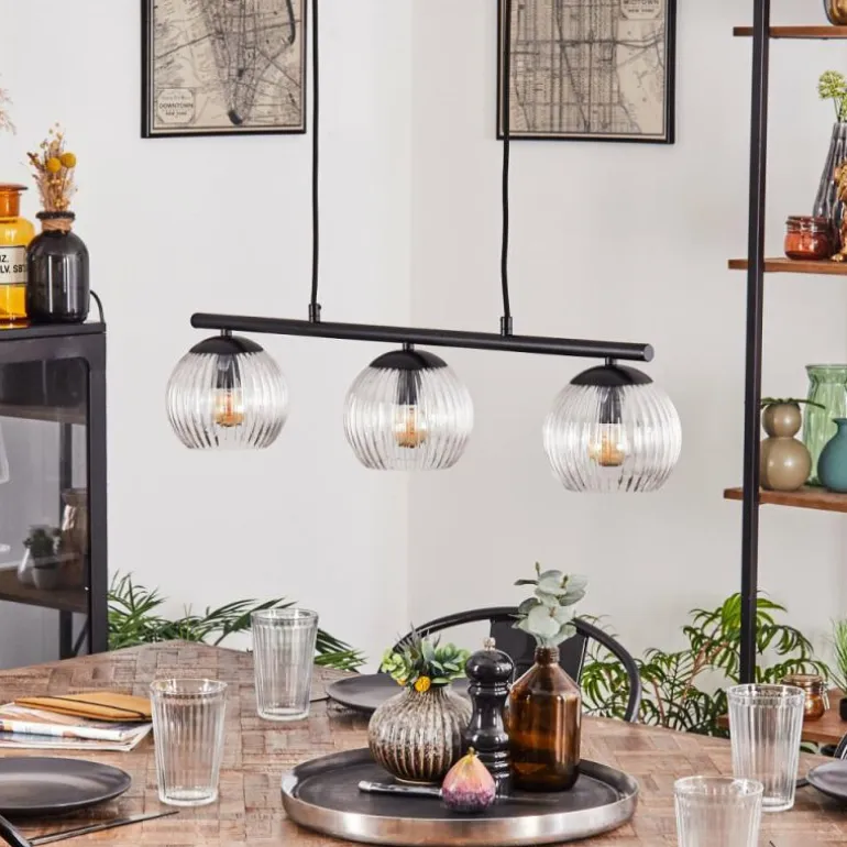 Koyoto Suspension, Boule lumineuse, Suspension Clair, 3 lumières
