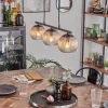 Koyoto Suspension, Boule lumineuse, Suspension Ambre, Clair, 3 lumières