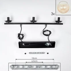 Koyoto Suspension, Boule lumineuse, Suspension Ambre, Clair, 3 lumières
