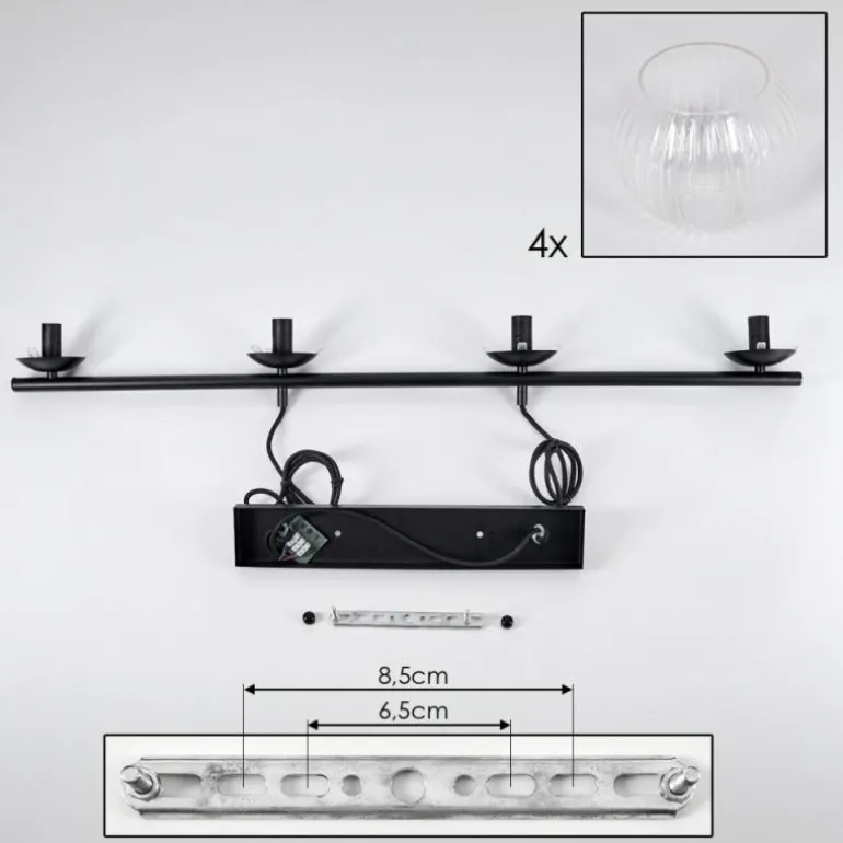 Koyoto Suspension, Boule lumineuse, Suspension Clair, 4 lumières