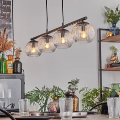 Koyoto Suspension, Boule lumineuse, Suspension Clair, 4 lumières