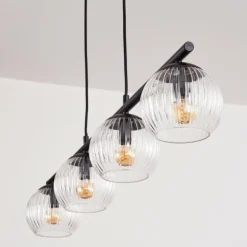 Koyoto Suspension, Boule lumineuse, Suspension Clair, 4 lumières
