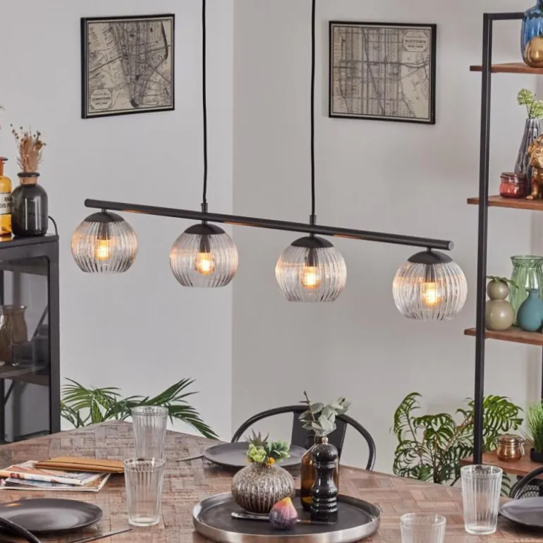 Koyoto Suspension, Boule lumineuse, Suspension Clair, 4 lumières