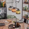 Koyoto Suspension, Boule lumineuse, Suspension Bleu, Vert, Cuivré, 3 lumières
