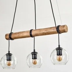 Koyoto Suspension, Boule lumineuse, Suspension Écru, Noir, 3 lumières