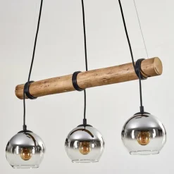 Koyoto Suspension, Boule lumineuse, Suspension Écru, Noir, 3 lumières