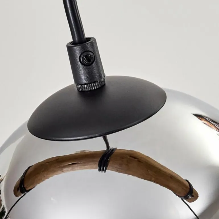 Koyoto Suspension, Boule lumineuse, Suspension Écru, Noir, 3 lumières