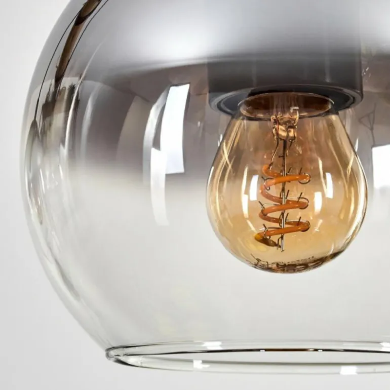 Koyoto Suspension, Boule lumineuse, Suspension Écru, Noir, 3 lumières