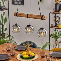 Koyoto Suspension, Boule lumineuse, Suspension Écru, Noir, 3 lumières