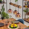 Koyoto Suspension, Boule lumineuse, Suspension Écru, Noir, 3 lumières