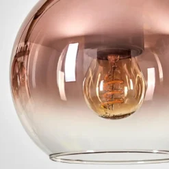 Koyoto Suspension, Boule lumineuse, Suspension Écru, Noir, 3 lumières
