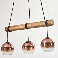 Koyoto Suspension, Boule lumineuse, Suspension Écru, Noir, 3 lumières