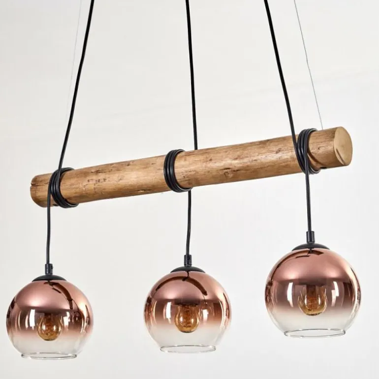 Koyoto Suspension, Boule lumineuse, Suspension Écru, Noir, 3 lumières