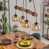 Koyoto Suspension, Boule lumineuse, Suspension Écru, Noir, 4 lumières