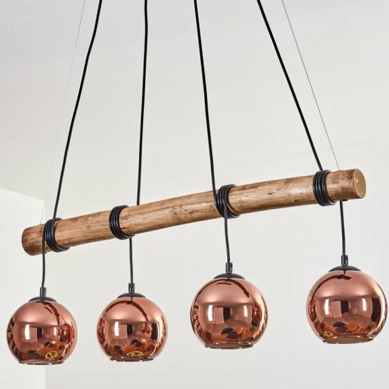 Koyoto Suspension, Boule lumineuse, Suspension Écru, Noir, 4 lumières