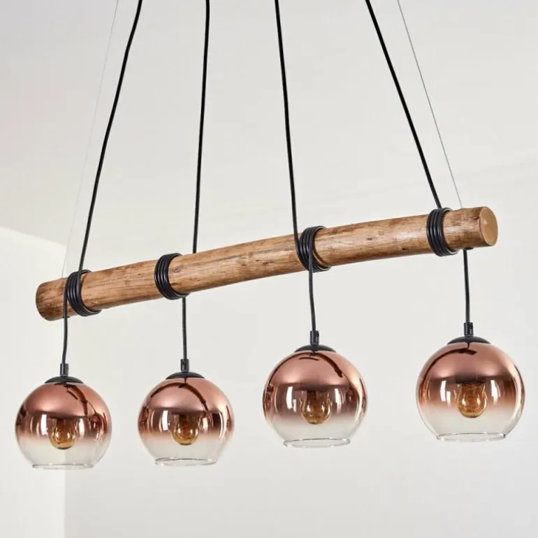 Koyoto Suspension, Boule lumineuse, Suspension Écru, Noir, 4 lumières