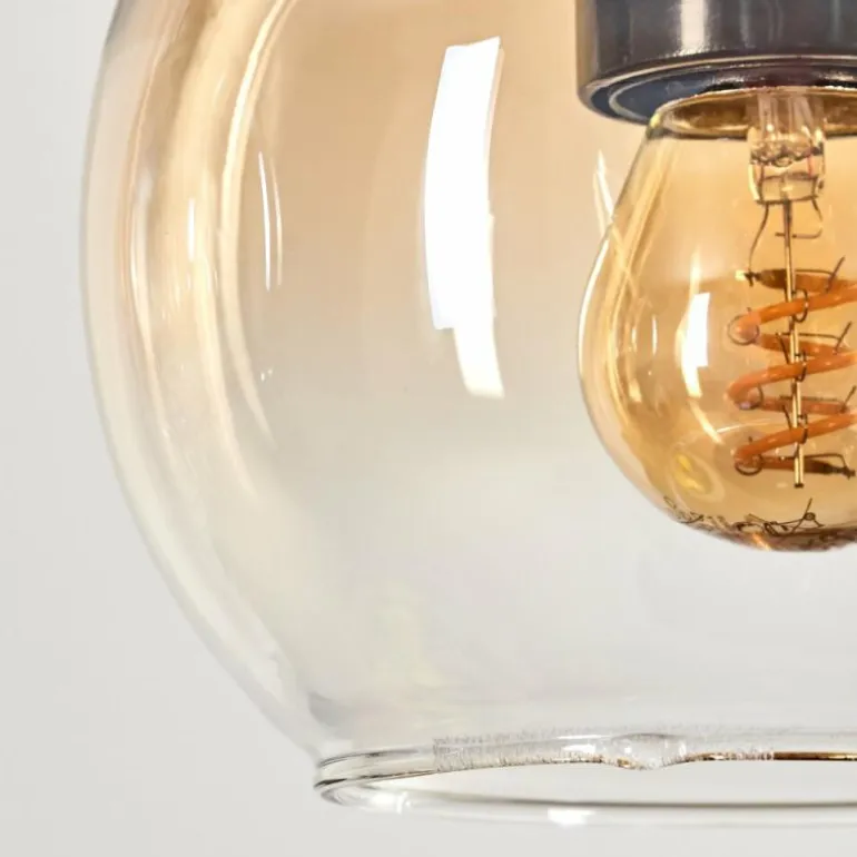 Koyoto Suspension, Boule lumineuse, Suspension Écru, Noir, 4 lumières