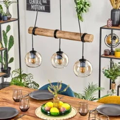 Koyoto Suspension, Boule lumineuse, Suspension Écru, Noir, 3 lumières