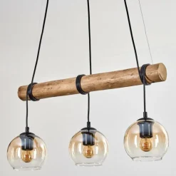 Koyoto Suspension, Boule lumineuse, Suspension Écru, Noir, 3 lumières