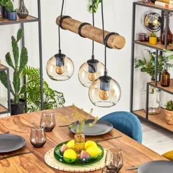 Koyoto Suspension, Boule lumineuse, Suspension Écru, Noir, 3 lumières