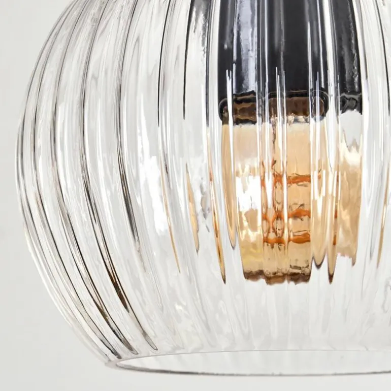 Koyoto Suspension, Boule lumineuse, Suspension Écru, Noir, 3 lumières