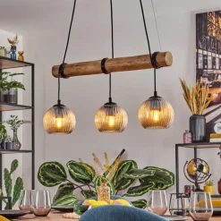 Koyoto Suspension, Boule lumineuse, Suspension Écru, Noir, 3 lumières