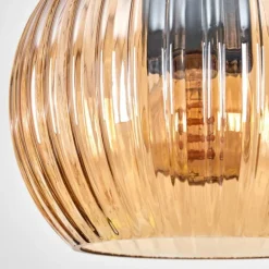 Koyoto Suspension, Boule lumineuse, Suspension Écru, Noir, 3 lumières