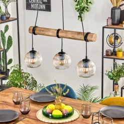 Koyoto Suspension, Boule lumineuse, Suspension Écru, Noir, 3 lumières