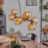 Koyoto Suspension, Boule lumineuse, Suspension Ambre, Fumé, 8 lumières
