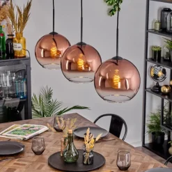 Koyoto Suspension, Boule lumineuse, Suspension Noir, 3 lumières