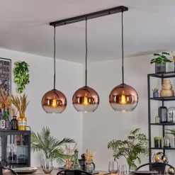 Koyoto Suspension, Boule lumineuse, Suspension Noir, 3 lumières