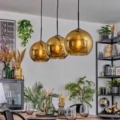 Koyoto Suspension, Boule lumineuse, Suspension Noir, 3 lumières